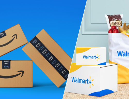 Amazon Gains as Walmart Leans Harder on Groceries