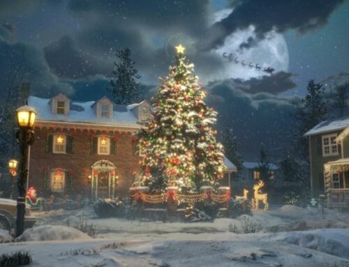 Snowy Christmas 3D Environment Made with ZBrush, SpeedTree, & UE5