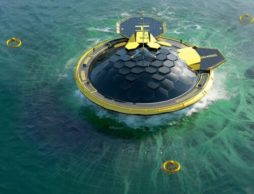 floating platform integrates algae cultivation, renewable energy and freshwater production