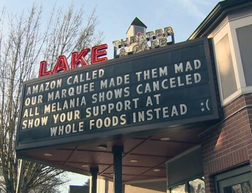 Amazon cancels Lake Oswego theater’s ‘Melania’ screenings over marquee message
