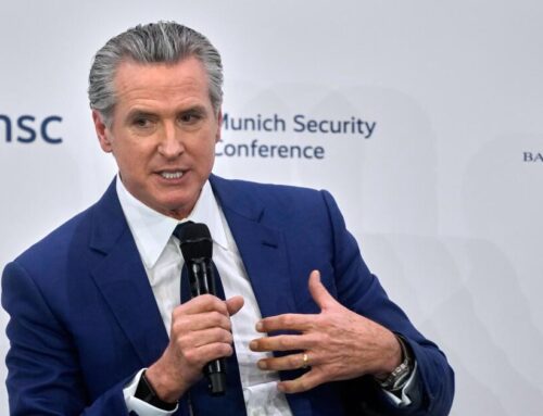 Newsom tells world leaders Trump’s retreat on the environment will mean economic harm