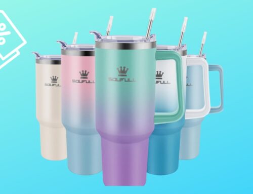 The Soufull 40-ounce Tumbler receives 33% discount on Amazon
