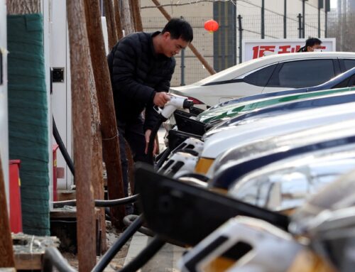 Global EV sales fall again in February