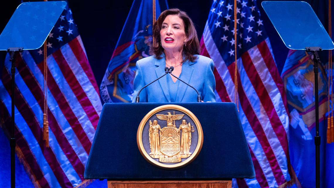 In Western New York, Gov. Hochul talks of tariffs and the high costs of renewable energy