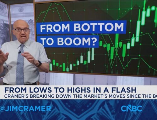 The late-March rate peak was the market’s turning point, says Jim Cramer