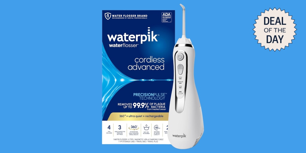 Waterpik’s Cordless Advanced 2.0 Water Flosser is 32% Off