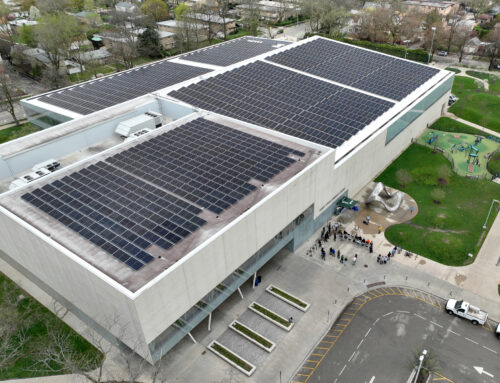 With Crown Center solar project complete, Evanston looks ahead to next clean energy projects