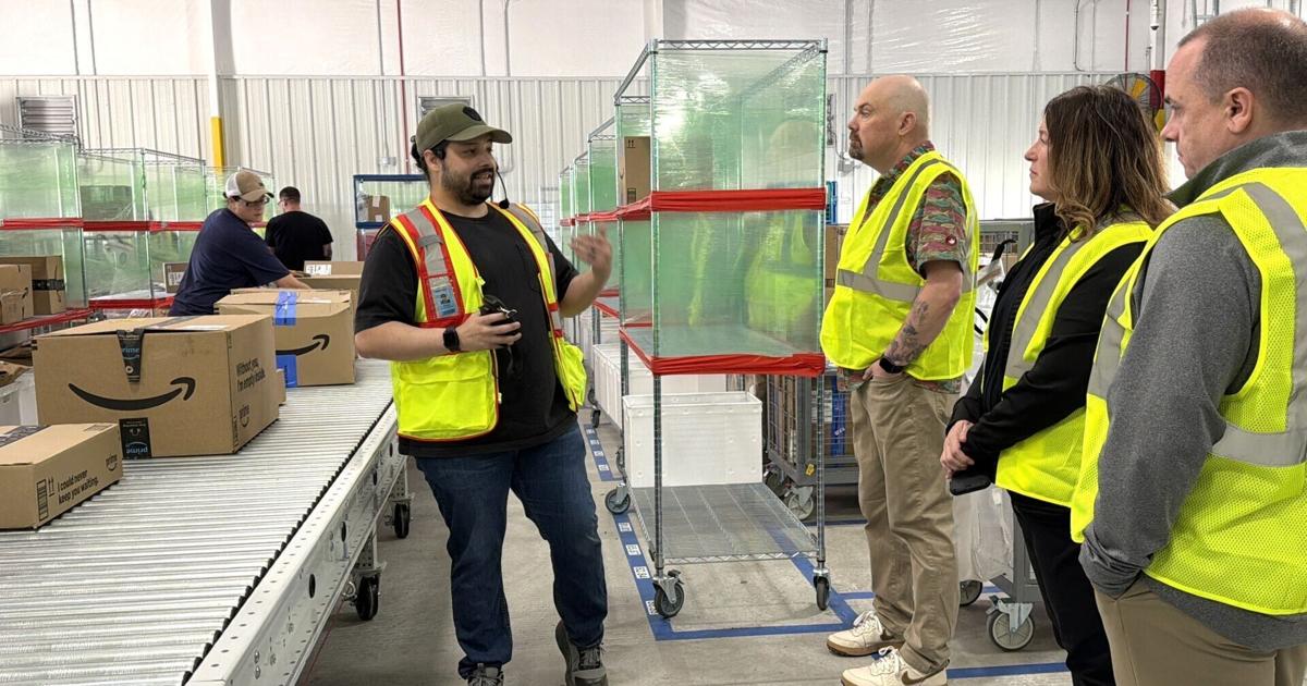 Gering leaders tour Amazon ‘last mile’ delivery hub serving 45-mile radius