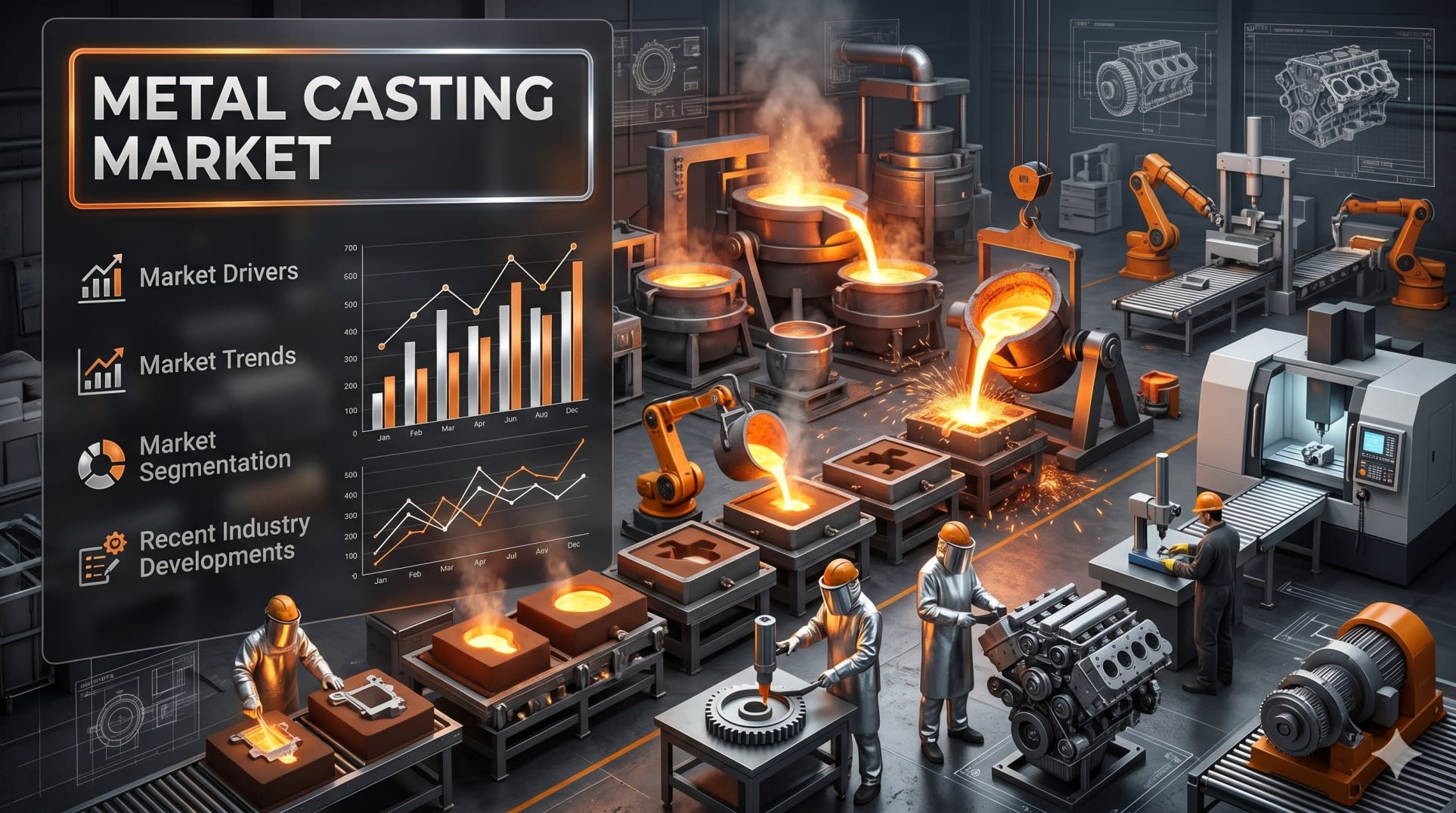 Metal Casting Market Trends: Automotive Demand, Lightweight Alloys & Forecast to 2034