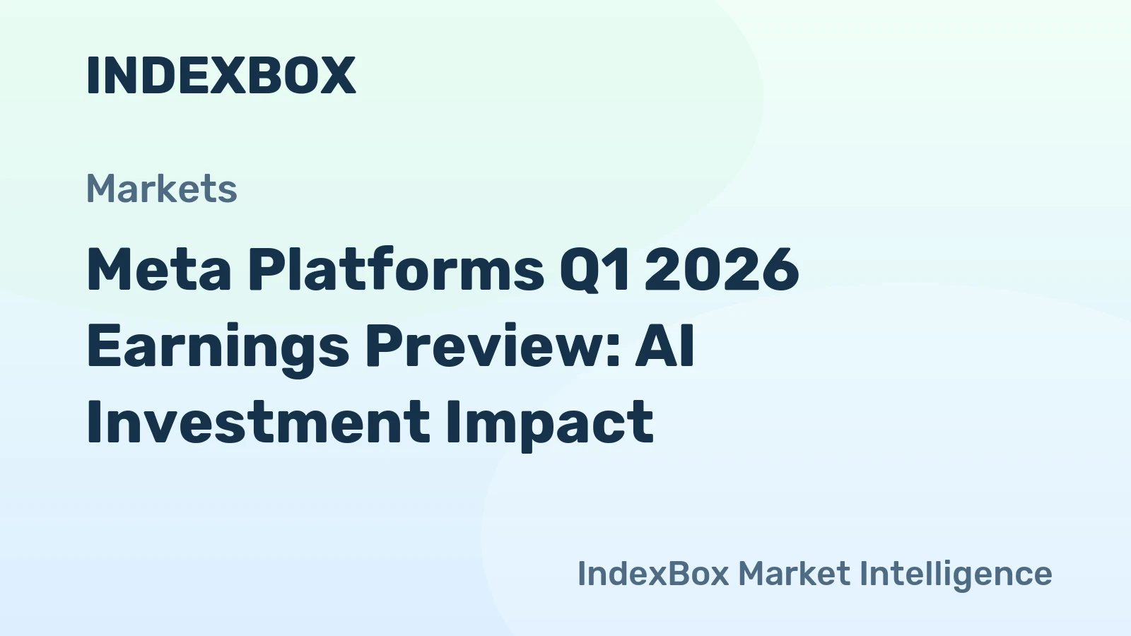 Meta Platforms Q1 2026 Earnings Preview: AI Investment Impact