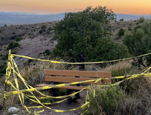 A park bench and explosives shorten the Arizona Trail at the border