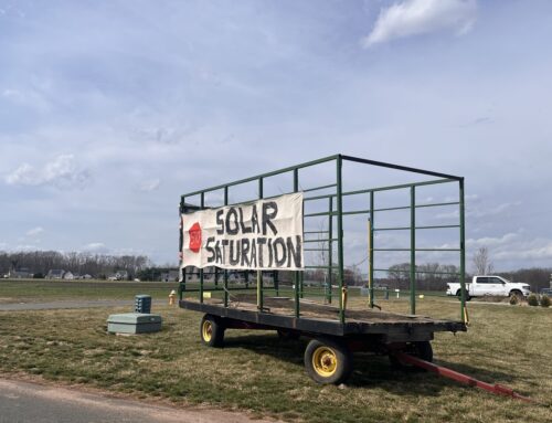 Lamont visits East Windsor solar array, criticizes loss of open space