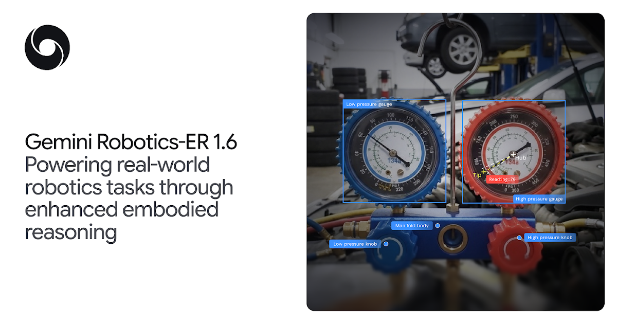 Gemini Robotics-ER 1.6: Powering real-world robotics tasks through enhanced embodied reasoning Gemini Robotics-ER 1.6: Powering real-world robotics tasks through enhanced embodied reasoning