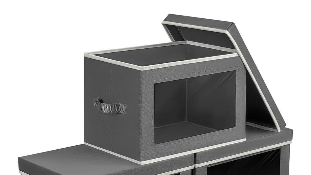 Amazon has a highly-rated 3-pack of storage bins for just  with a built-in window upgrade