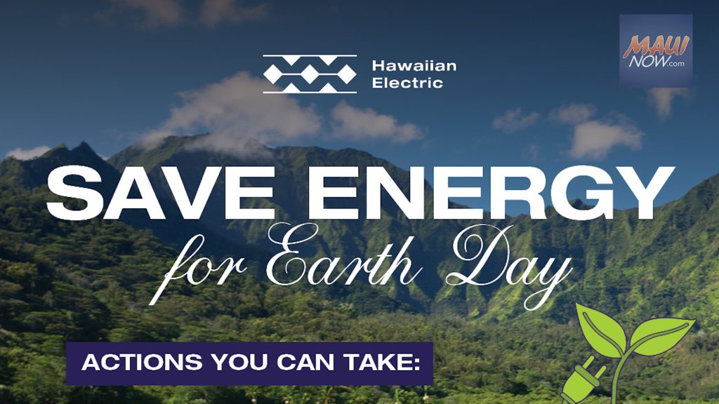 Help the environment, manage energy use on Earth Day