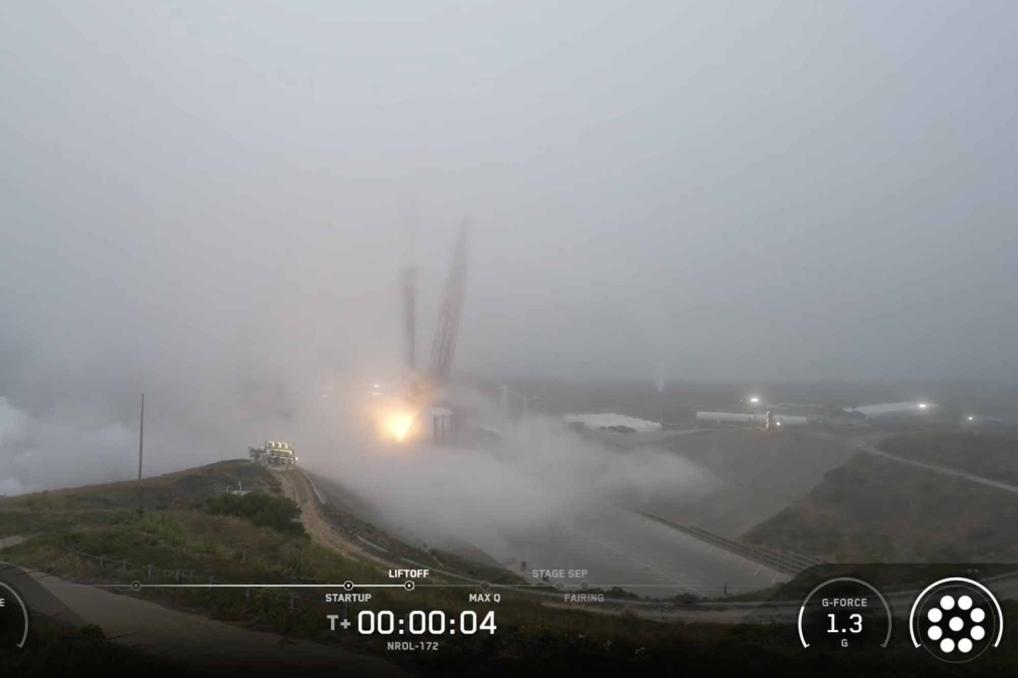 SpaceX Rocket Launch Carries Spy-Satellite Payload From Vandenberg