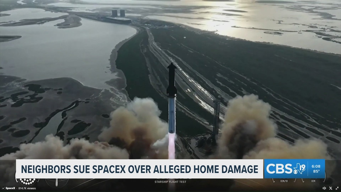 South Texas homeowners sue SpaceX over alleged sonic boom damage