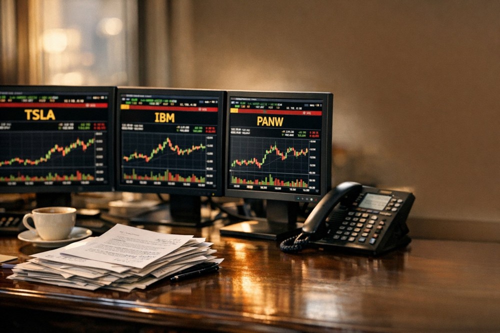 Wall Street Splits on Tesla, Palo Alto, IBM Calls