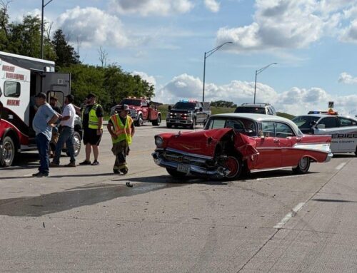 Four injured in crash involving classic car show near Stanton
