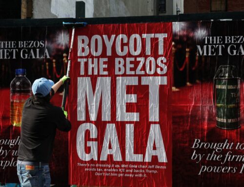 Activists against Jeff Bezos hide ‘urine’ bottles at the Met Gala