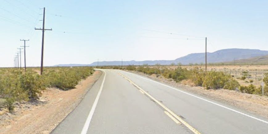 Head-on crash between dump truck, Tesla near Lucerne Valley claims life