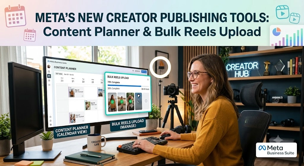 Meta’s New Creator Publishing Tools: What the Content Planner and Bulk Reels Upload Mean for Facebook and Instagram Creators Meta’s New Creator Publishing Tools: What the Content Planner and Bulk Reels Upload Mean for Facebook and Instagram Creators