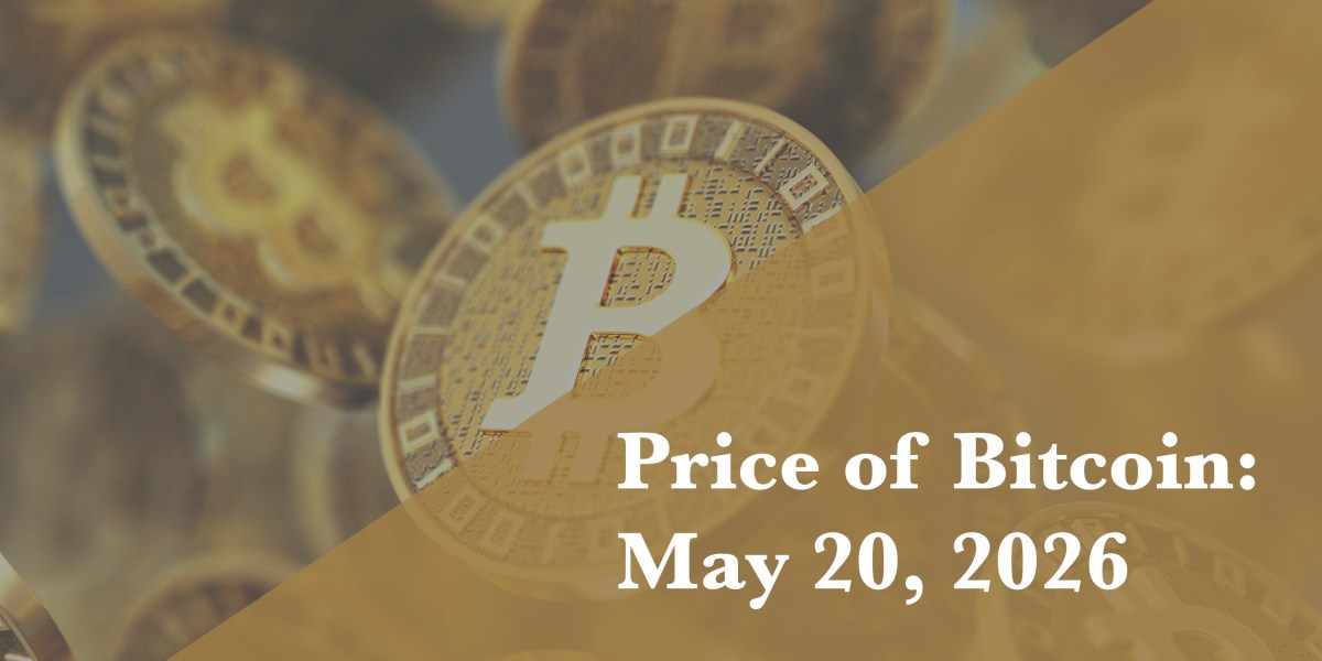 Current price of Bitcoin for May 20, 2026