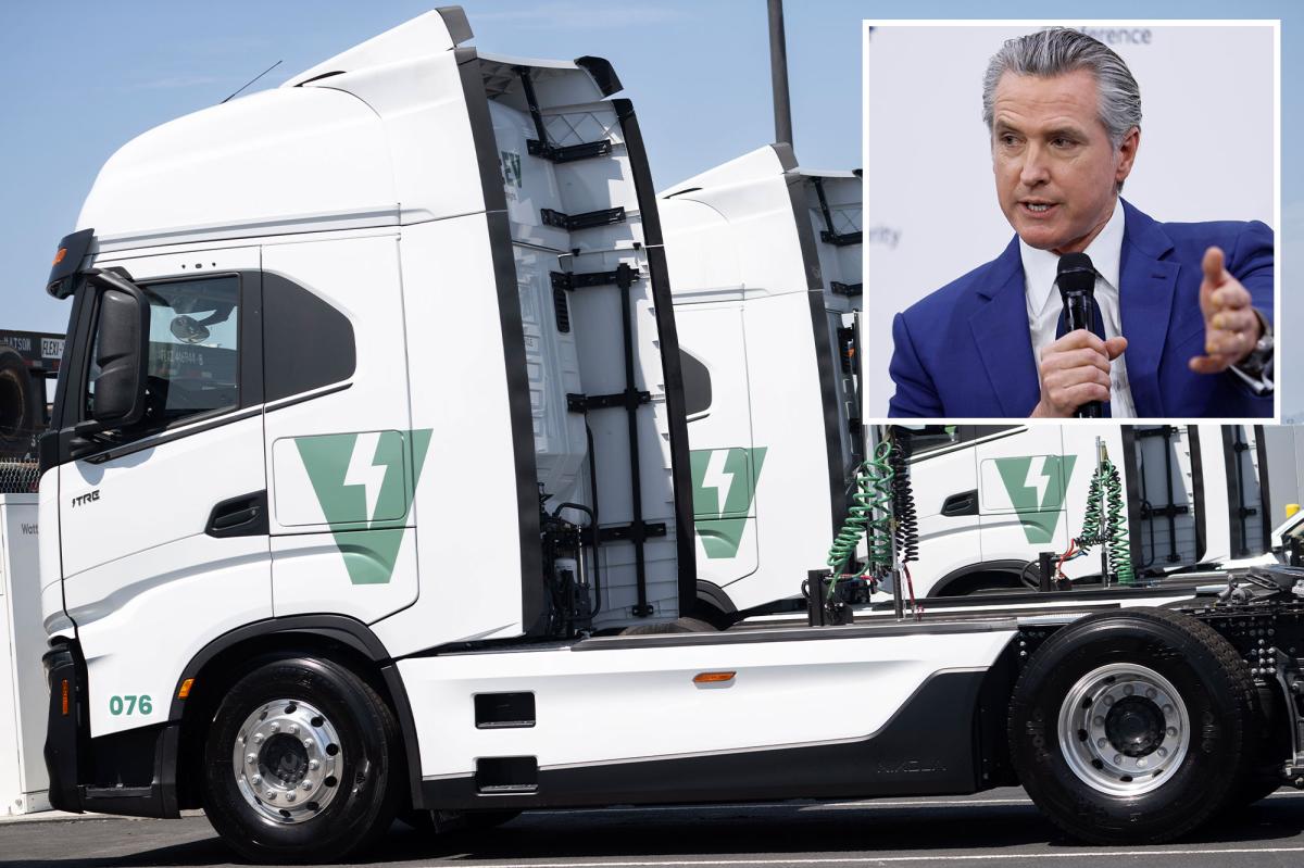 Gavin Newsom offers B subsidy for EV trucks as critics howl