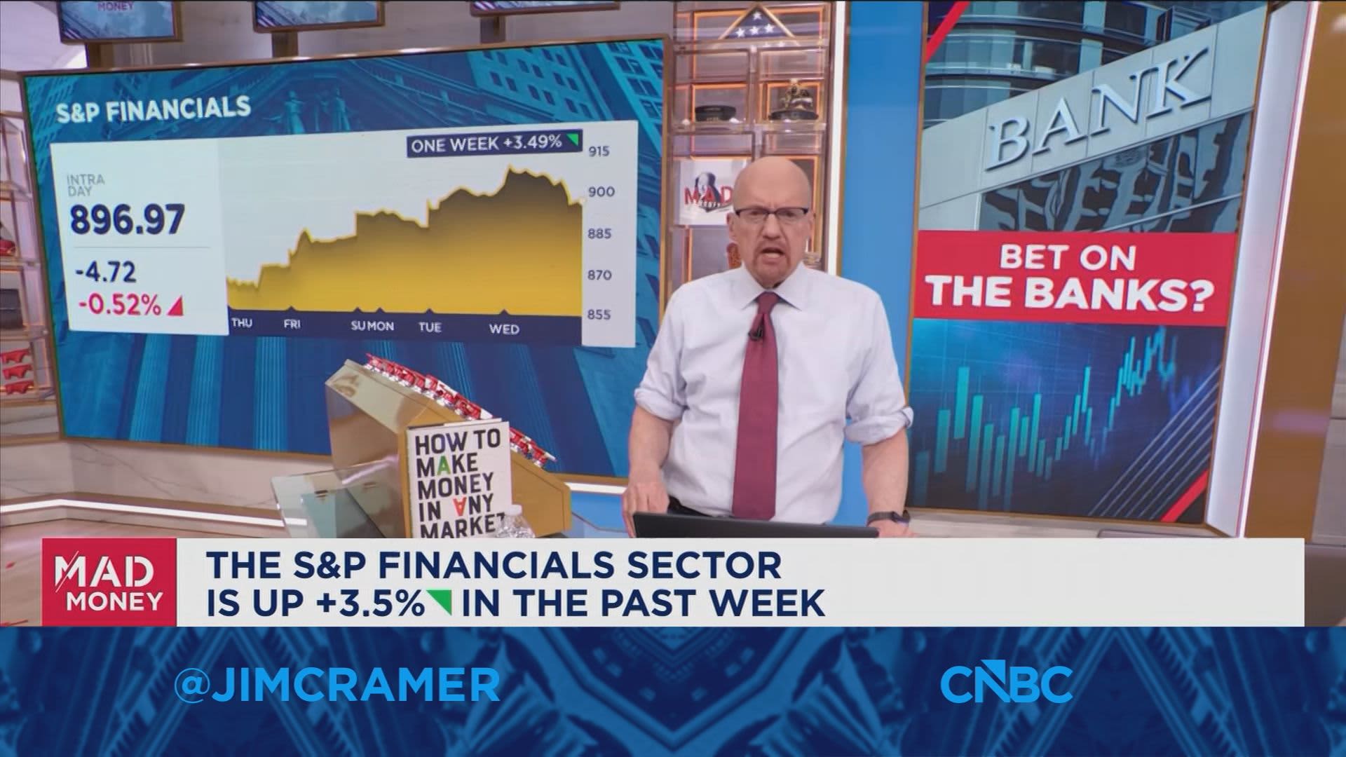 Banks tend to do better in a moderately higher interest rate environment, says Jim Cramer Banks tend to do better in a moderately higher interest rate environment, says Jim Cramer