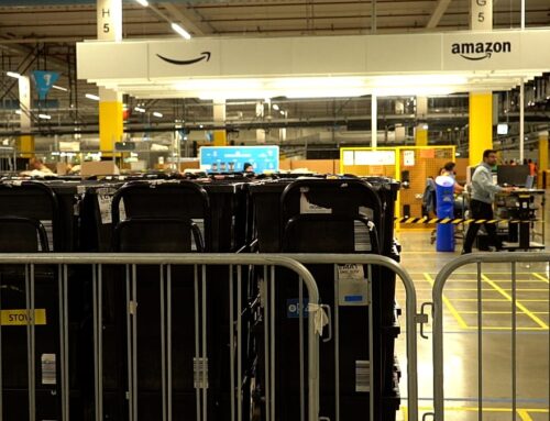 Inside the busy Amazon warehouse redefining delivery in Europe