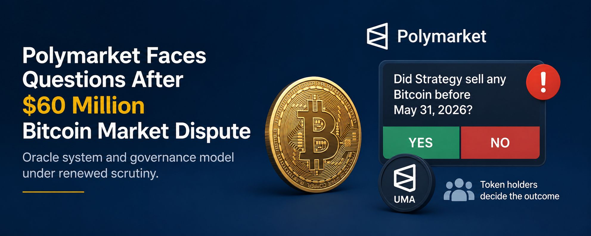 Polymarket Faces Questions After Million Bitcoin Market Dispute Polymarket Faces Questions After Million Bitcoin Market Dispute