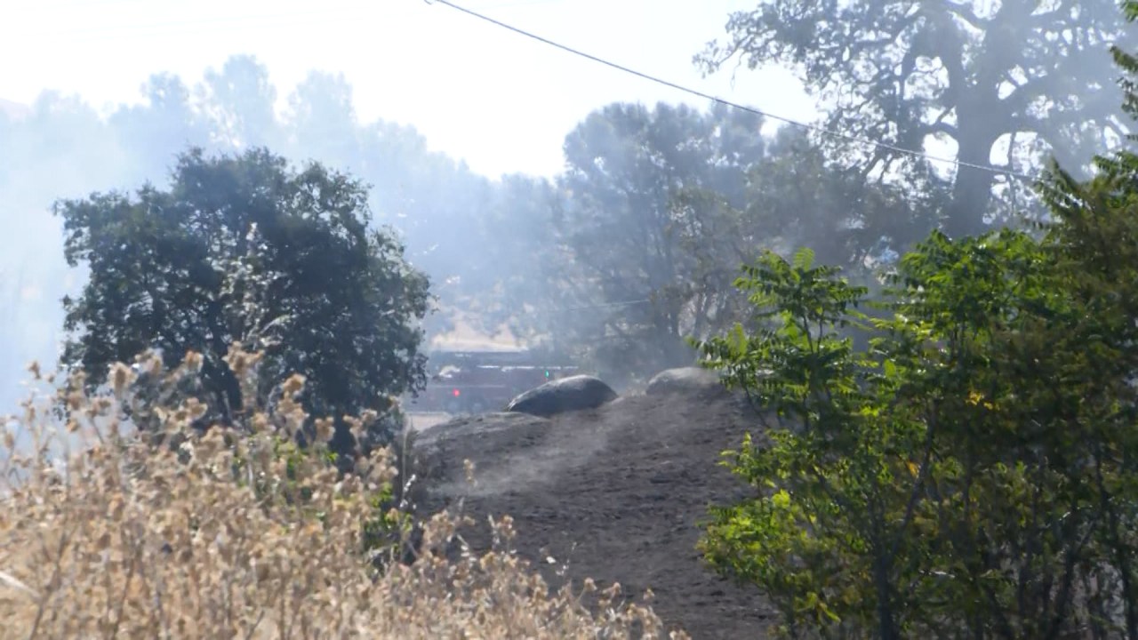 Park ranger pulls woman from burning Tesla in Friant, CHP says