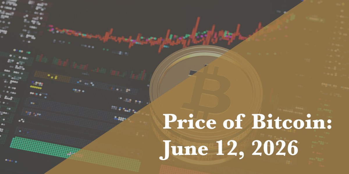 Current price of Bitcoin for June 12, 2026