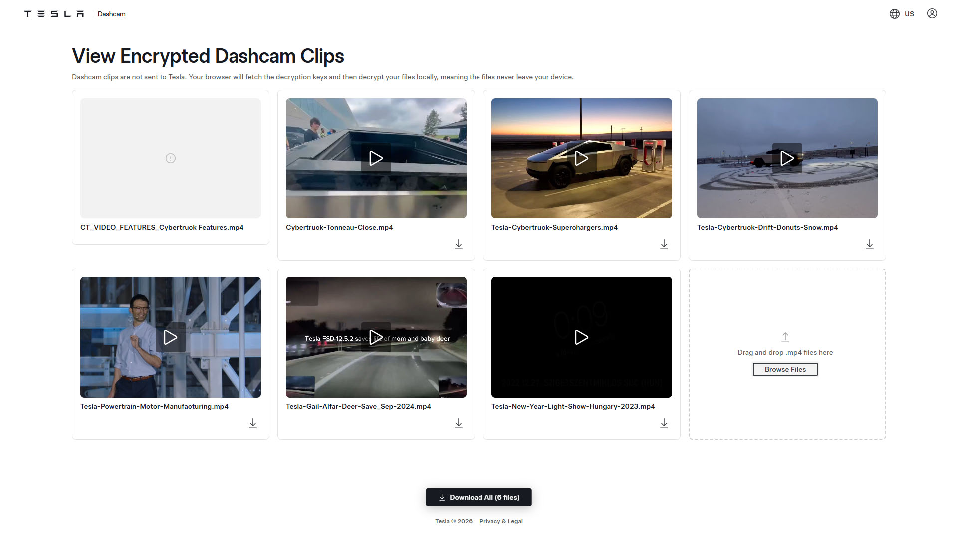 Here’s how to use Tesla’s online tool to unlock encrypted dashcam video clips (update 2026.20 or later) Here’s how to use Tesla’s online tool to unlock encrypted dashcam video clips (update 2026.20 or later)