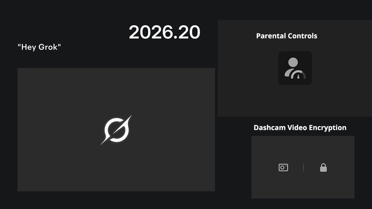 Tesla update 2026.20 adds parental controls and encrypts dashcam footage (release notes, rollout status) Tesla update 2026.20 adds parental controls and encrypts dashcam footage (release notes, rollout status)