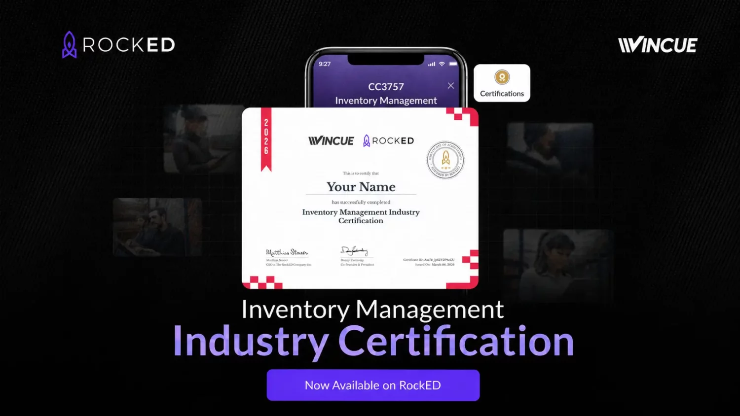 RockED and VINCUE Launch Inventory Management Cert