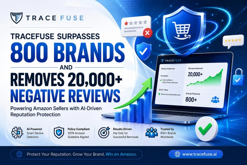 TraceFuse Surpasses 800 Brands Supported and 20,000+ Policy-Violating Amazon Reviews Removed TraceFuse Surpasses 800 Brands Supported and 20,000+ Policy-Violating Amazon Reviews Removed